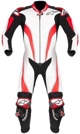 Alpinestars Race Replica Leather Suit - White/Red