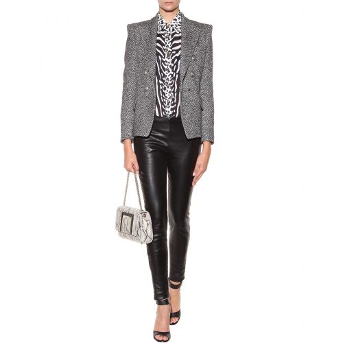 Geantă de umăr din piele de șarpe