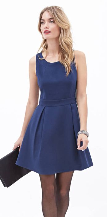 Rochie Structured Pleated A-Line